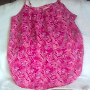 EUC size large Faded Glory Hot Pink Tank